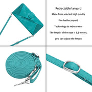 For vivo Y36 Dream Triangle Leather Phone Case with Lanyard(Green)