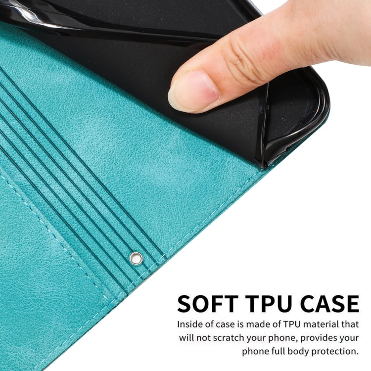 For vivo Y36 Dream Triangle Leather Phone Case with Lanyard(Green)