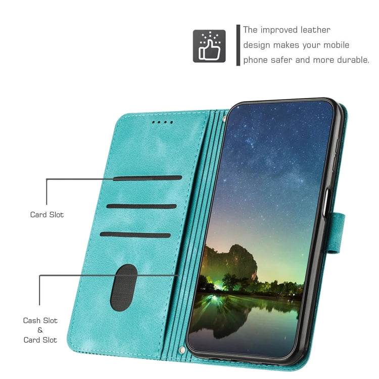 For vivo S18 / S18 Pro Dream Triangle Leather Phone Case with Lanyard(Green)