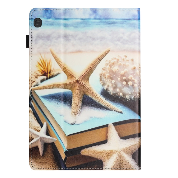 For Lenovo Tab M10 Sewing Litchi Texture Smart Leather Tablet Case(Starfish)