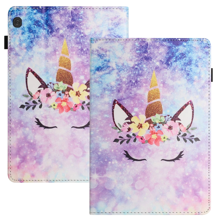 For Lenovo Tab M10 Sewing Litchi Texture Smart Leather Tablet Case(Smiling Face)
