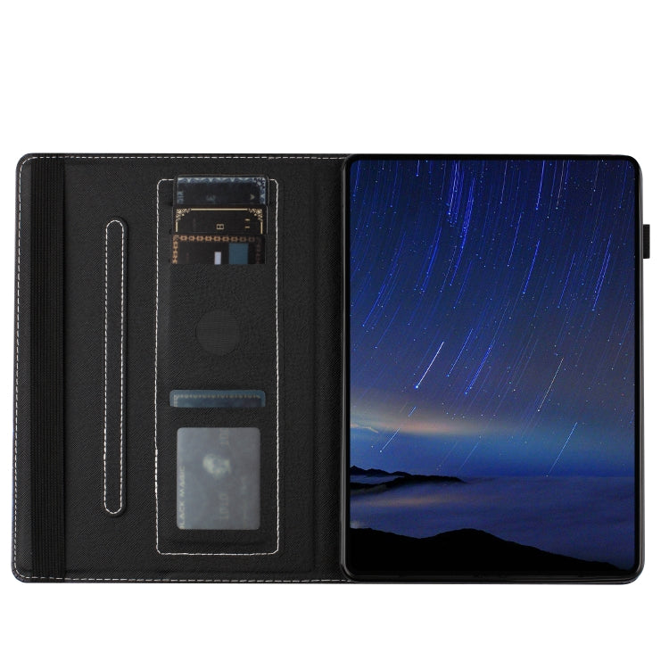For Lenovo Tab M10 Sewing Litchi Texture Smart Leather Tablet Case(Smiling Face)