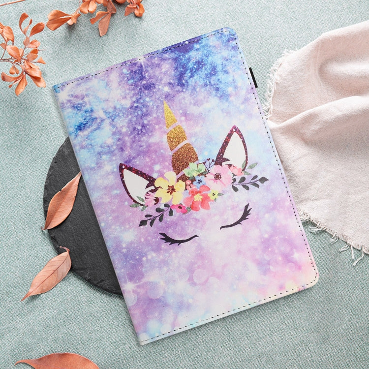 For Lenovo Tab M10 Sewing Litchi Texture Smart Leather Tablet Case(Smiling Face)