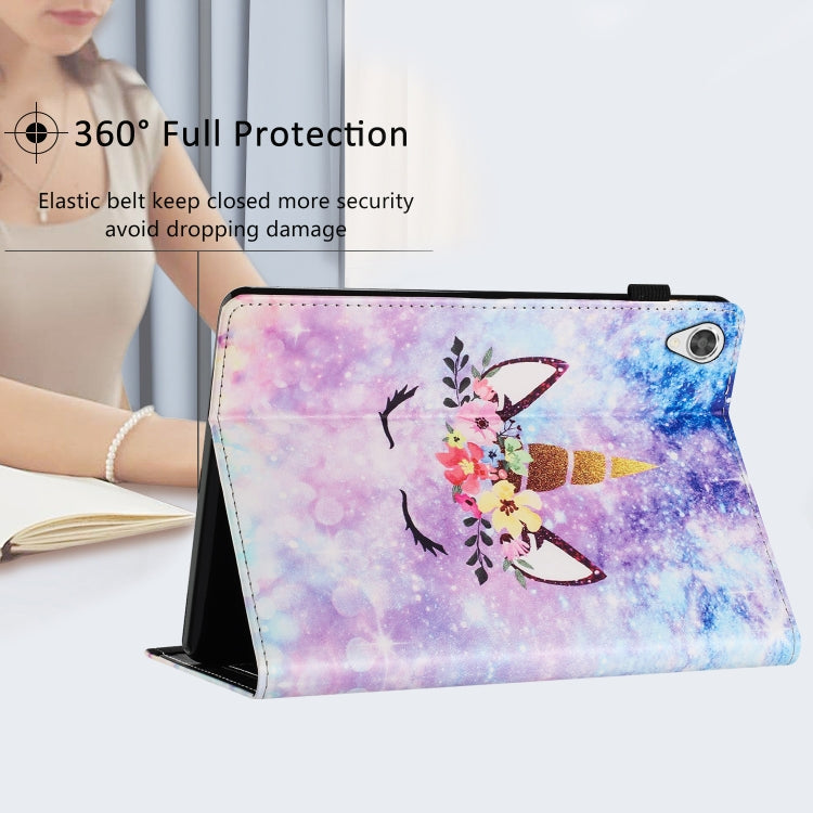 For Lenovo Tab M10 HD Gen 2 Sewing Litchi Texture Smart Leather Tablet Case(Smiling Face)