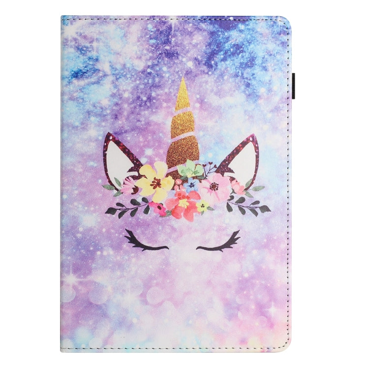For Lenovo M10 Plus Sewing Litchi Texture Smart Leather Tablet Case(Smiling Face)
