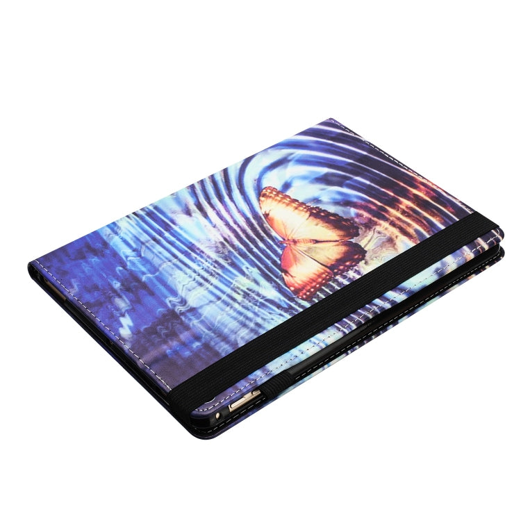 For Lenovo M10 Plus Sewing Litchi Texture Smart Leather Tablet Case(Butterfly)