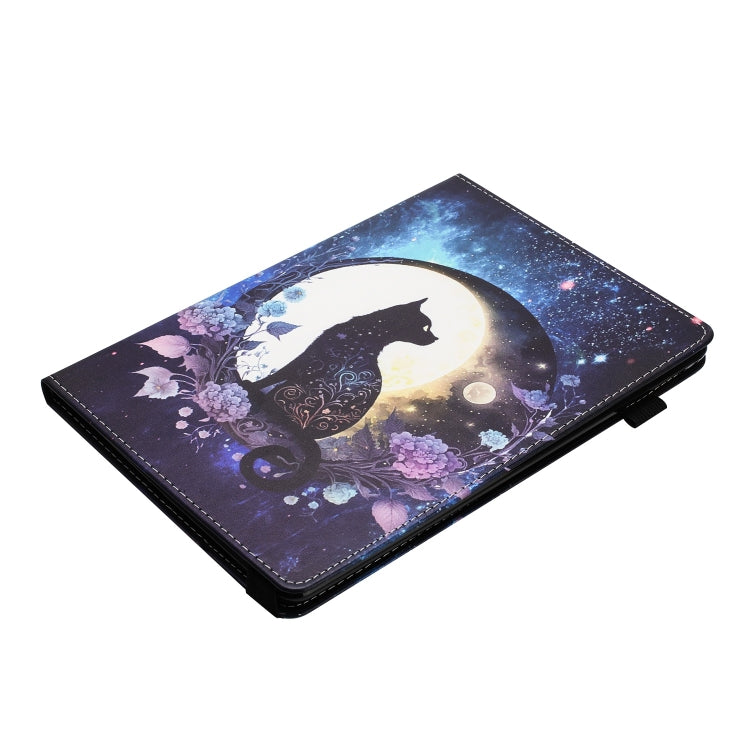For Lenovo M10 Plus Sewing Litchi Texture Smart Leather Tablet Case(Cat)