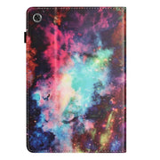 For Lenovo M10 Plus Sewing Litchi Texture Smart Leather Tablet Case(Starry Sky)