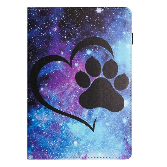 For Lenovo Tab P11 Sewing Litchi Texture Smart Leather Tablet Case(Footprint)