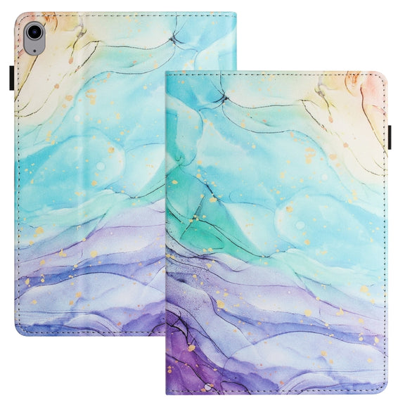 For Lenovo Tab P11 Sewing Litchi Texture Smart Leather Tablet Case(Oil Painting)