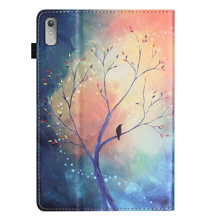 For Lenovo Tab P11 Gen 2 Sewing Litchi Texture Smart Leather Tablet Case(Oil Painting Tree)