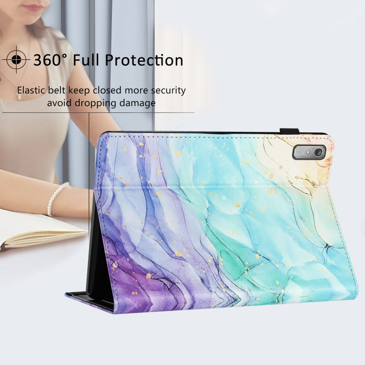 For Lenovo Tab P11 Gen 2 Sewing Litchi Texture Smart Leather Tablet Case(Oil Painting)