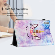 For Lenovo Tab P11 Gen 2 Sewing Litchi Texture Smart Leather Tablet Case(Smiling Face)