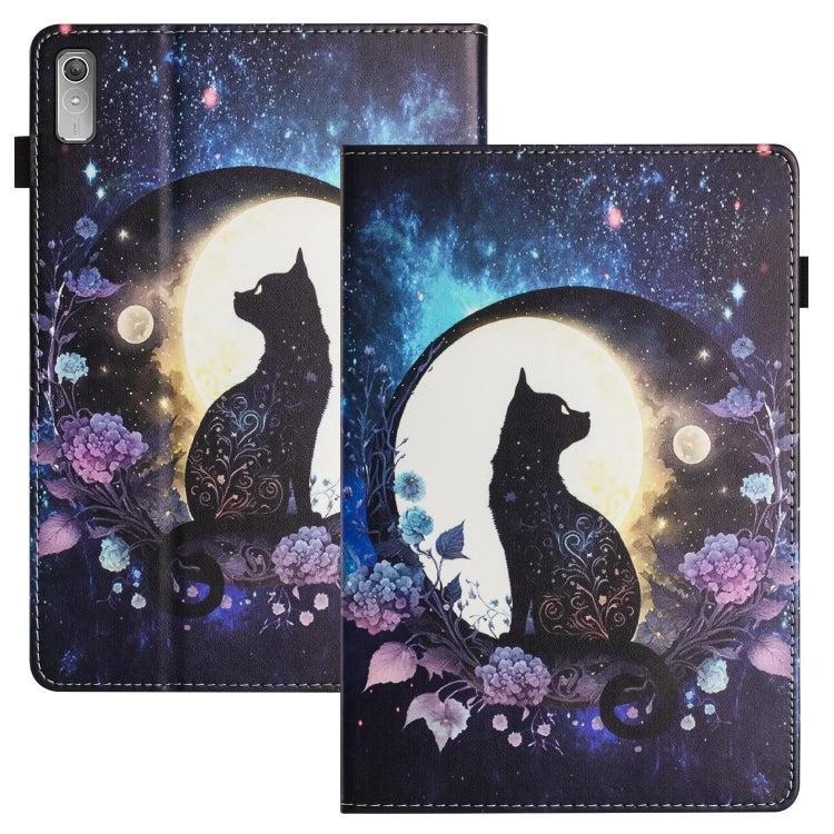 For Lenovo Tab P11 Gen 2 Sewing Litchi Texture Smart Leather Tablet Case(Cat)
