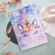 For Huawei MediaPad T3 10 Sewing Litchi Texture Smart Leather Tablet Case(Smiling Face)
