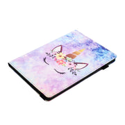 For Huawei MediaPad T5 10 Sewing Litchi Texture Smart Leather Tablet Case(Smiling Face)