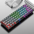 XUNFOX K30 Transparent 61-Keys Blacklit Wired Mechanical Keyboard, Cable Length: 1.5m(Black) - free shipping - PMC TechLife - Order now!