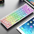 XUNFOX K30 Pro 2.4G + BT + Wired Transparent 61-Keys Mechanical White Axis Keyboard(White) - Wireless Keyboard by PMC TechLife | Online Shopping South Africa | PMC TechLife | Buy Now Pay Later Mobicred