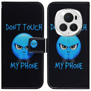 For Honor Magic6 Pro Coloured Drawing Flip Leather Phone Case(Anger)