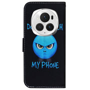 For Honor Magic6 Pro Coloured Drawing Flip Leather Phone Case(Anger)
