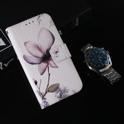 For Honor Magic6 Pro Coloured Drawing Flip Leather Phone Case(Magnolia)