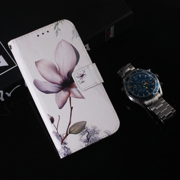 For Honor Magic6 Pro Coloured Drawing Flip Leather Phone Case(Magnolia)