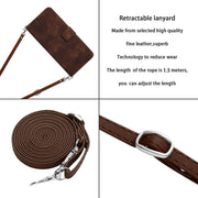 For OPPO A54 / A74 / A93 Dream Triangle Leather Phone Case with Lanyard(Brown)