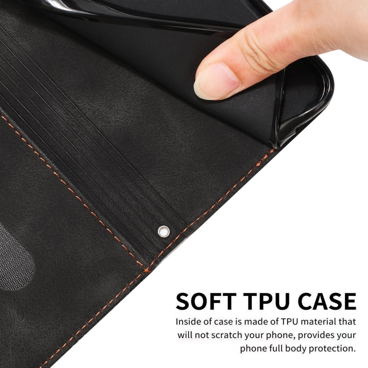 For OPPO A38 Dream Triangle Leather Phone Case with Lanyard(Black)