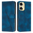 For OPPO Reno11 F Dream Triangle Leather Phone Case with Lanyard(Blue) - Reno11 F Cases by PMC TechLife | Online Shopping South Africa | PMC TechLife | Buy Now Pay Later Mobicred