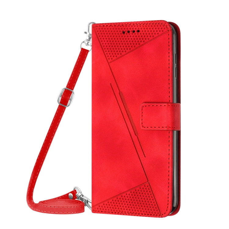 For Xiaomi Redmi K70 / K70 Pro Dream Triangle Leather Phone Case with Lanyard(Red)