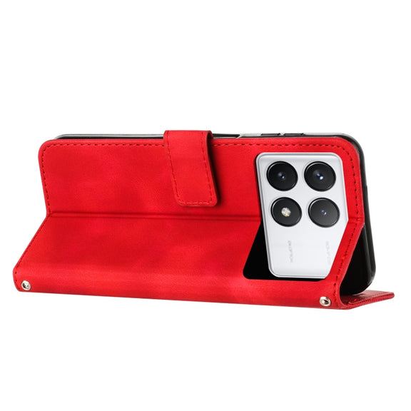 For Xiaomi Redmi K70 / K70 Pro Dream Triangle Leather Phone Case with Lanyard(Red)