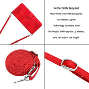 For Xiaomi Redmi K70 / K70 Pro Dream Triangle Leather Phone Case with Lanyard(Red)