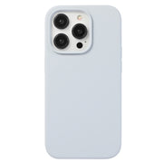 For iPhone 15 Pro Liquid Silicone Phone Case(Blue Grey)