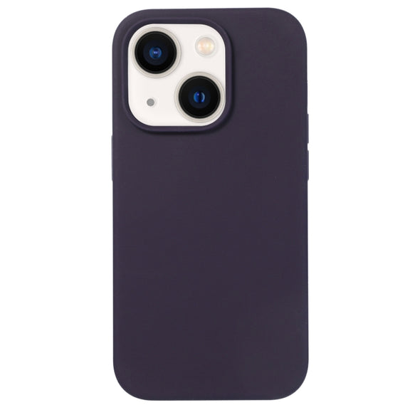 For iPhone 13 Liquid Silicone Phone Case(Berry Purple)
