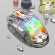 XUNFOX XYH20RGB 2.4G + BT + Wired Transparent 2400DPI RGB Light Gaming Mouse(White) - Wireless Mice by PMC TechLife | Online Shopping South Africa | PMC TechLife | Buy Now Pay Later Mobicred