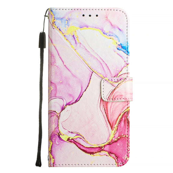 For Honor Magic6 Pro PT003 Marble Pattern Flip Leather Phone Case(Rose Gold)
