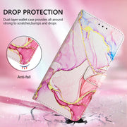 For Honor Magic6 Pro PT003 Marble Pattern Flip Leather Phone Case(Rose Gold)