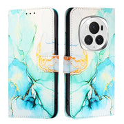 For Honor Magic6 Pro PT003 Marble Pattern Flip Leather Phone Case(Green)