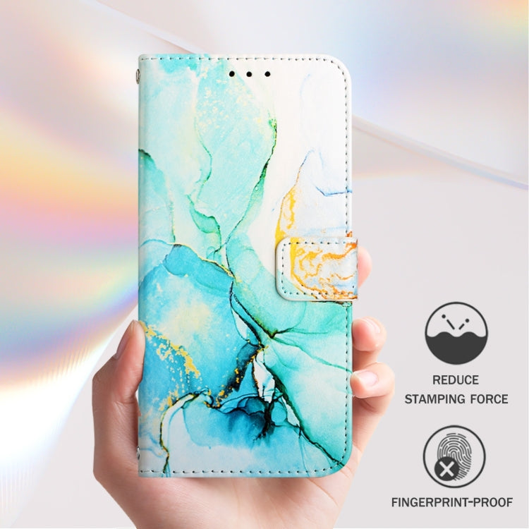 For Honor Magic6 Pro PT003 Marble Pattern Flip Leather Phone Case(Green)