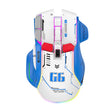 HXSJ G6 10 Keys RGB 12800DPI Tri-mode Wireless Gaming Mouse(White) - free shipping - PMC TechLife - Order now!
