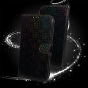For Honor Magic6 Pro Colorful Magnetic Buckle Leather Phone Case(Black)