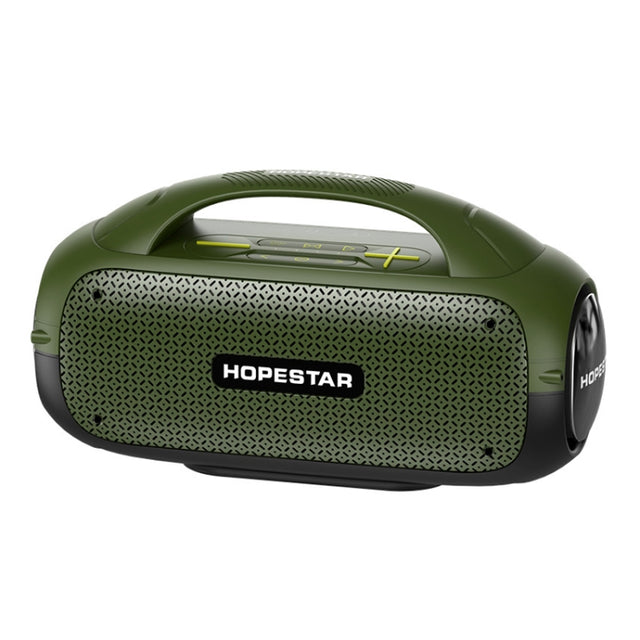 HOPESTAR A50 80W IPX6 Water-resistant Portable Bluetooth Speaker Outdoor Subwoofer(Army Green)