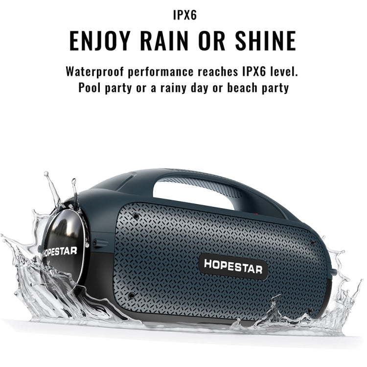 HOPESTAR A50 80W IPX6 Water-resistant Portable Bluetooth Speaker Outdoor Subwoofer(Blue)
