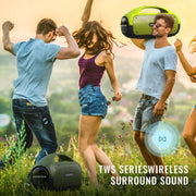 HOPESTAR A50 80W IPX6 Water-resistant Portable Bluetooth Speaker Outdoor Subwoofer(Blue)