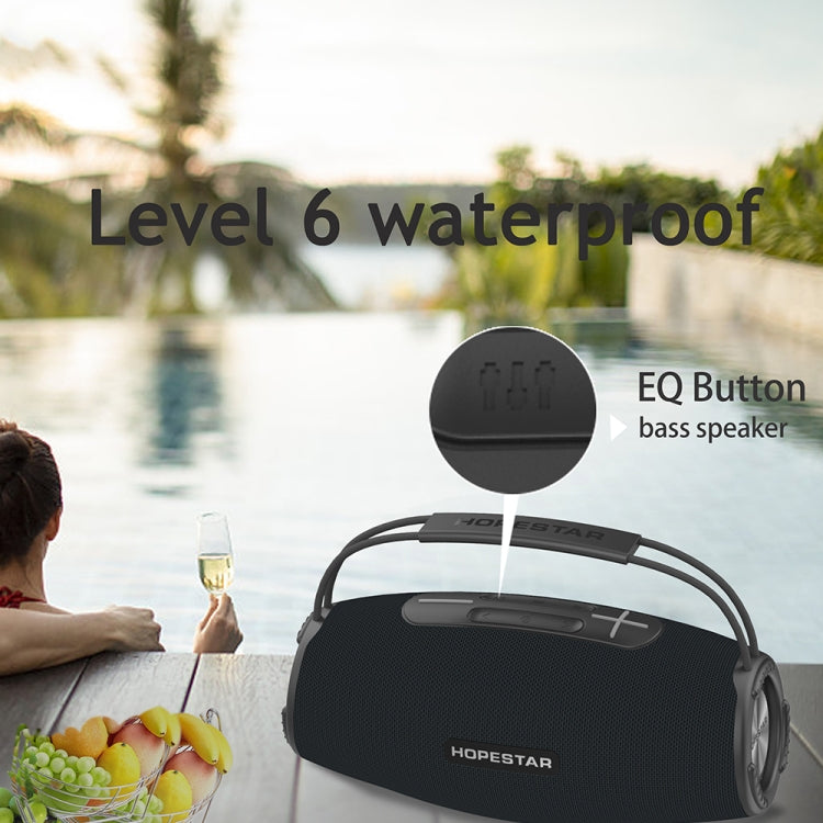 HOPESTAR H51 IPX6 Water-resistant Outdoor Portable Wireless Bluetooth Speaker(Red)