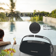 HOPESTAR H51 IPX6 Water-resistant Outdoor Portable Wireless Bluetooth Speaker(Red)