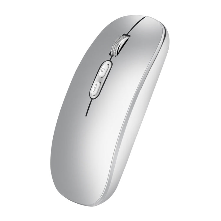 HXSJ M103 1600DPI 2.4GHz Wireless Rechargeable Mouse(Silver)