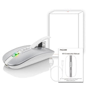 HXSJ M113 2400DPI Dual Mode 2.4GHz + Bluetooth 5.1 Wireless Mouse(Space Silver)
