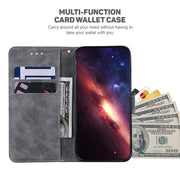 For Honor Magic6 Pro Geometric Embossed Leather Phone Case(Grey)