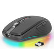 HXSJ M303 2400DPI Dual Mode 2.4GHz + Bluetooth 5.1 Wireless Mouse(Black) - Wireless Mice by HXSJ | Online Shopping South Africa | PMC TechLife | Buy Now Pay Later Mobicred